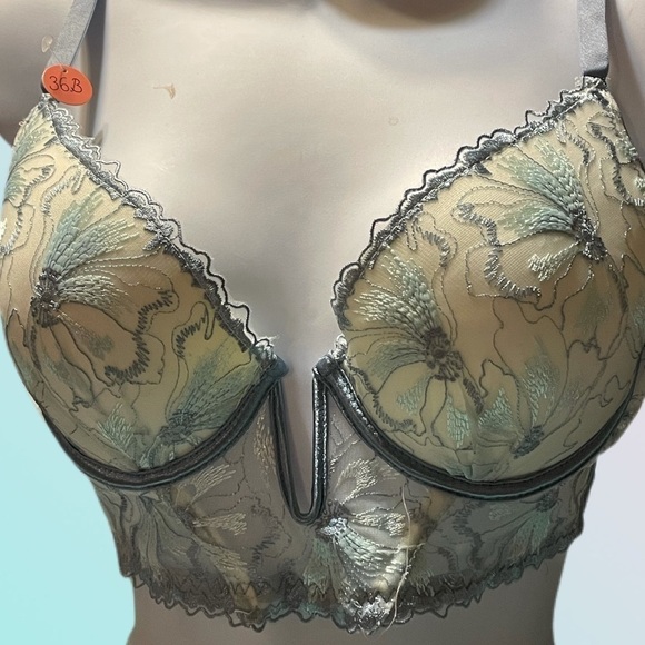 Youmita  Lace Intimate Apparel Chiffon Size 36B - Picture 3 of 4